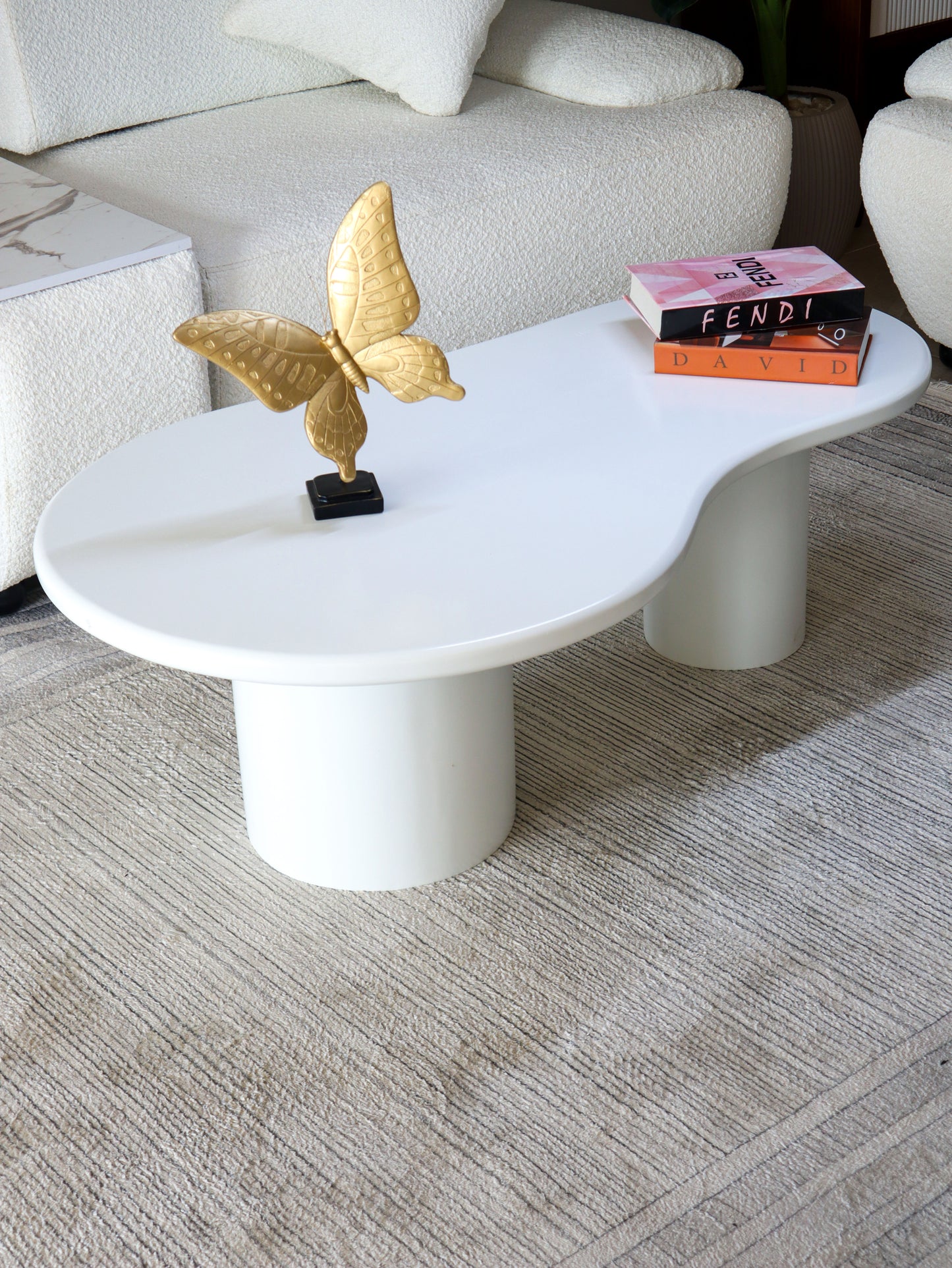 White coffee table