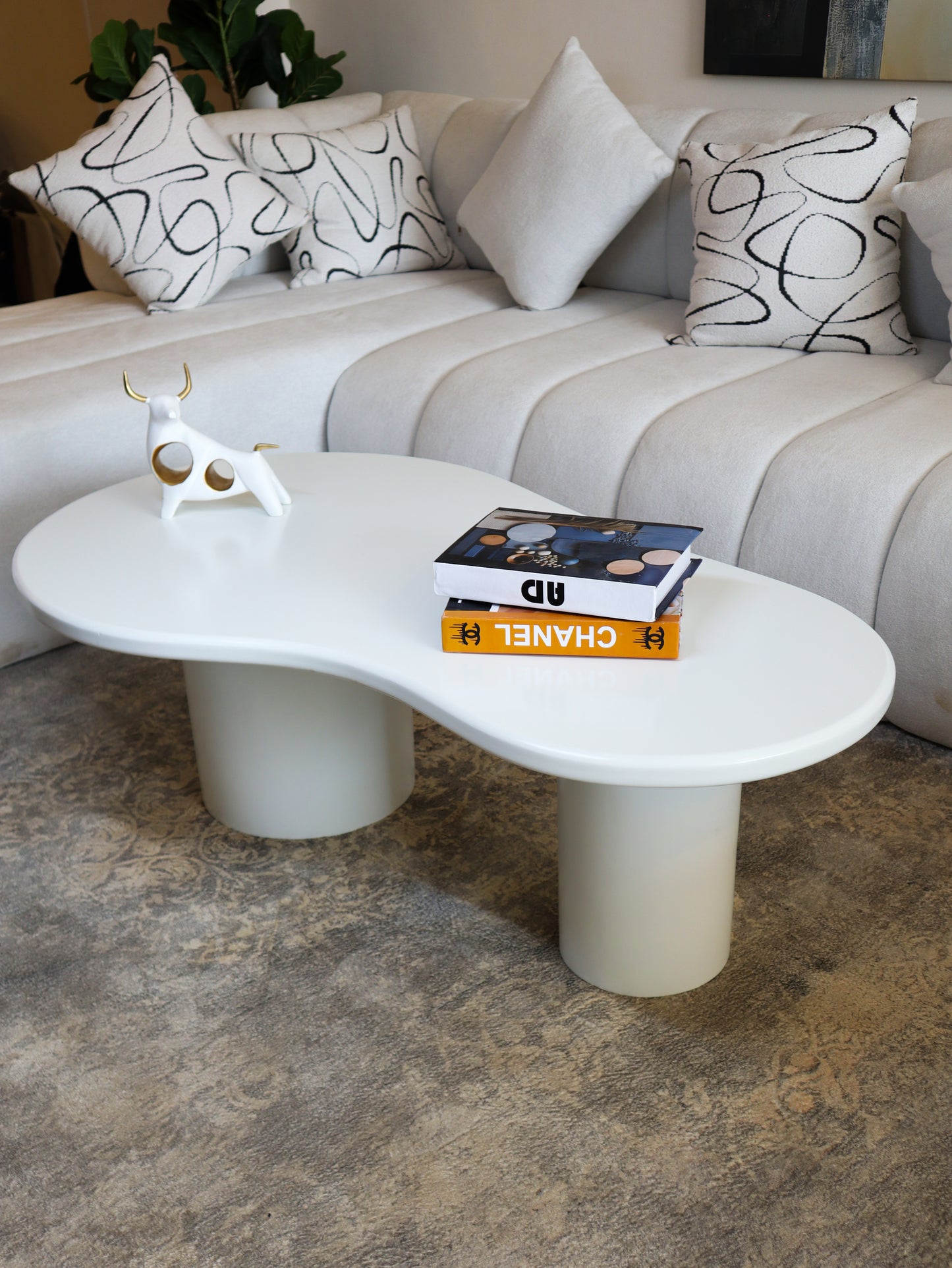 White coffee table