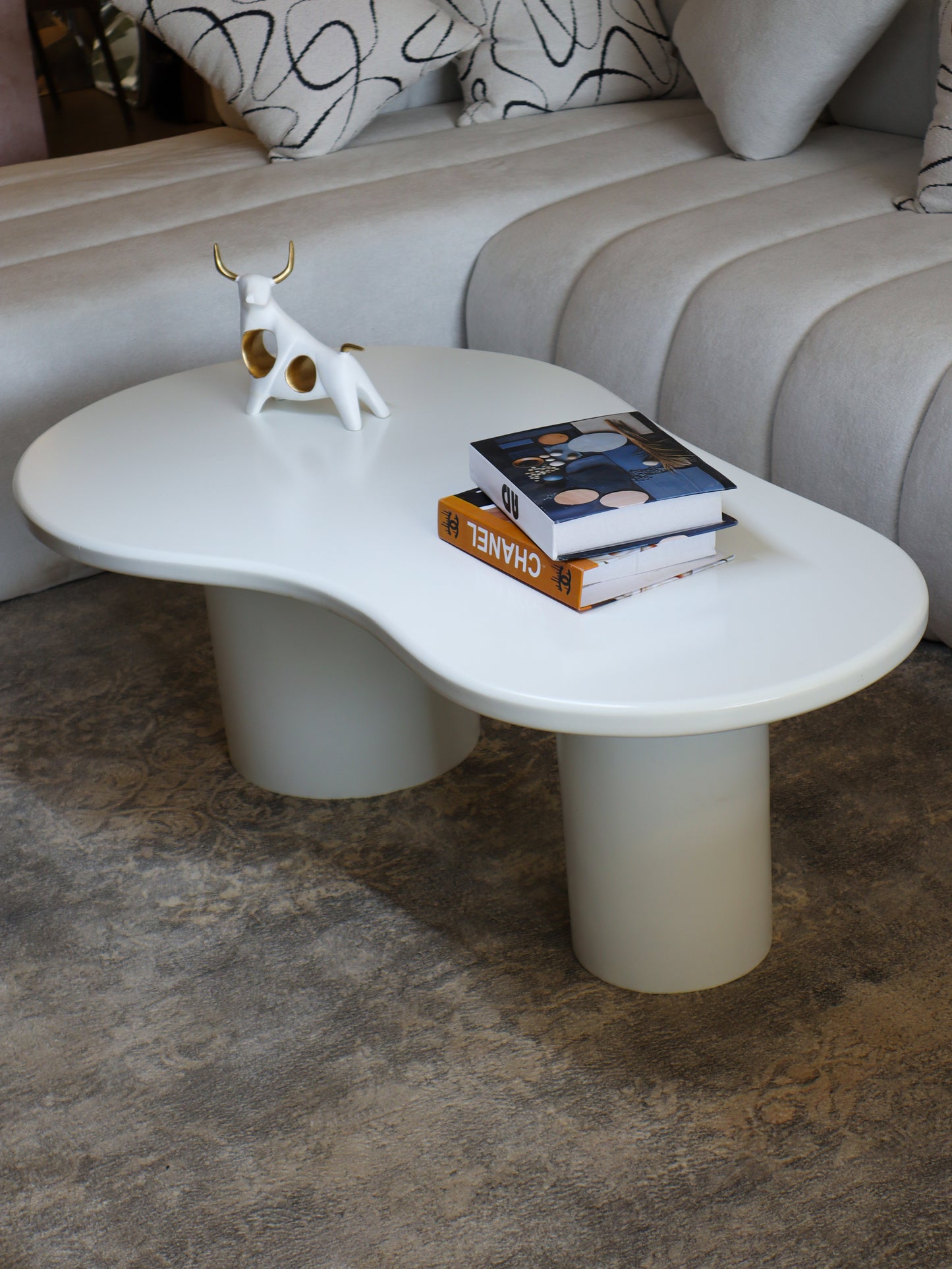 White coffee table