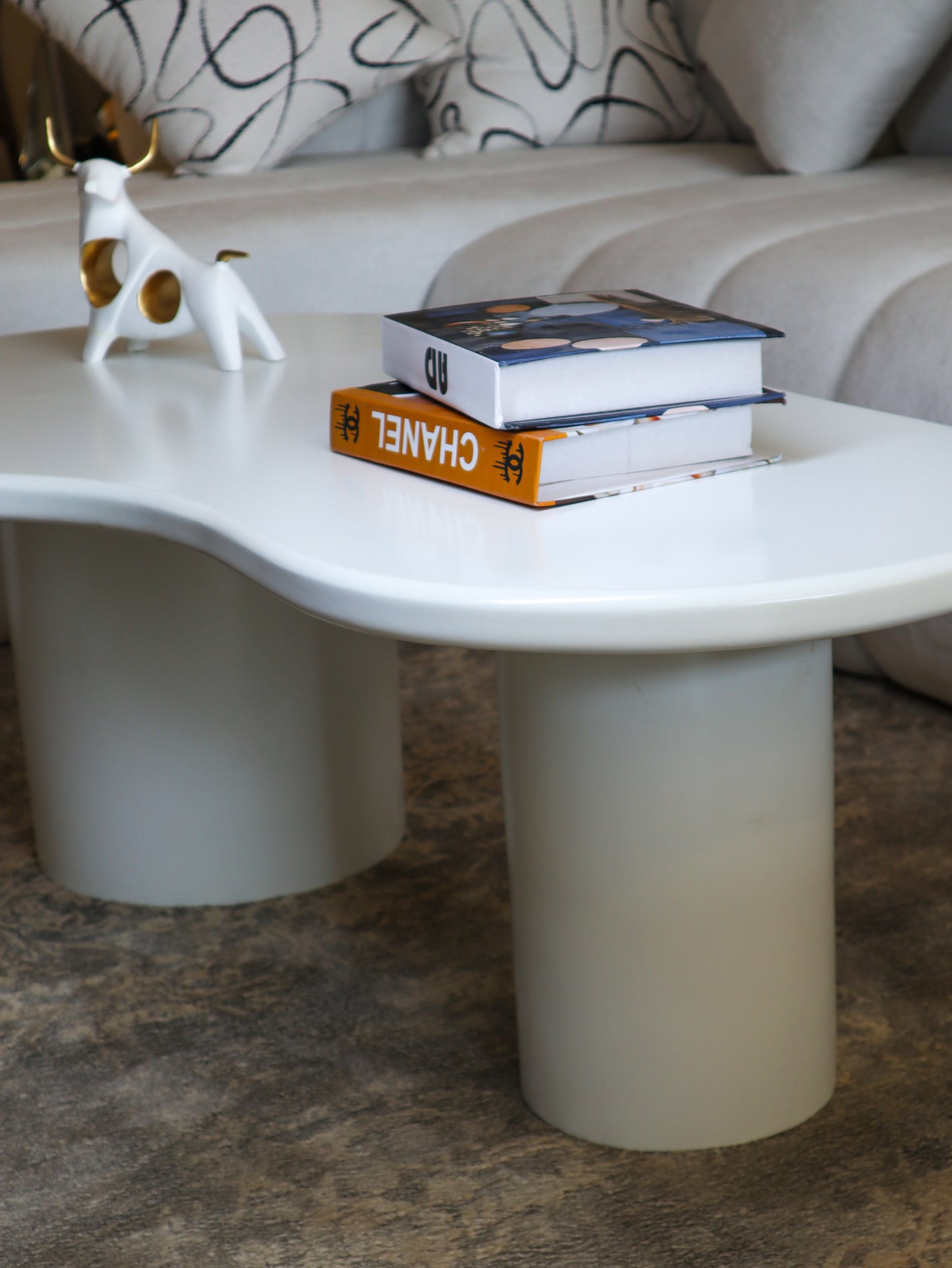 White coffee table