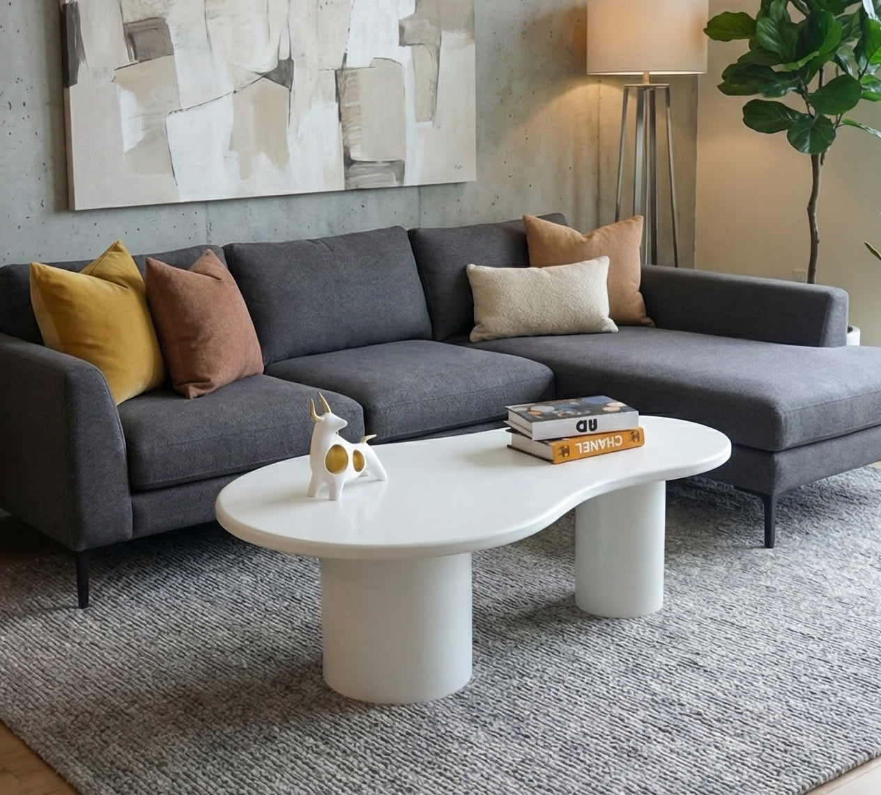 White coffee table