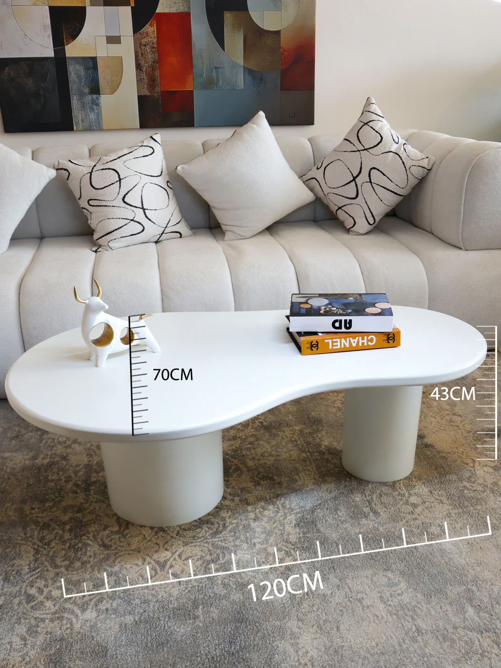 White coffee table