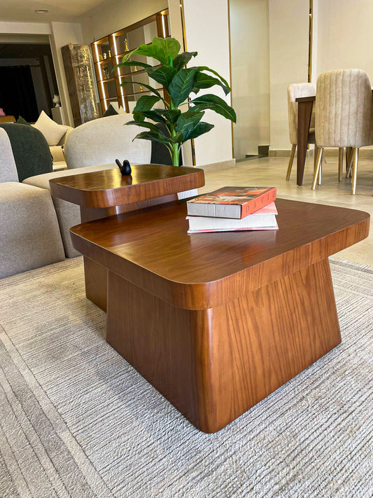 Two pyramid coffee tables