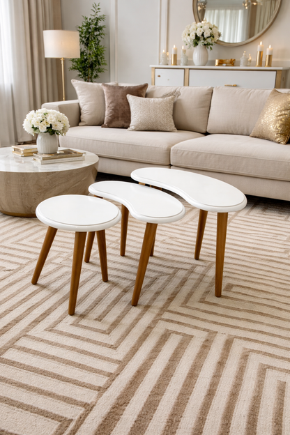 Ivory Flow Nesting Tables