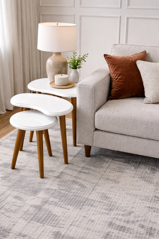 Ivory Flow Nesting Tables